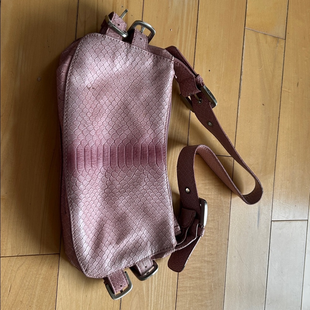 Nine West Pink Embossed Shoulder Bag